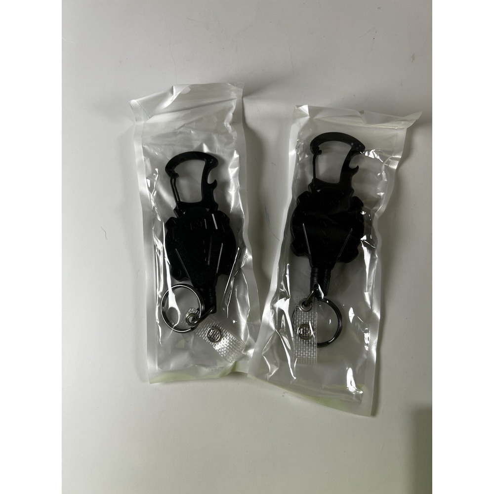 2-Pack Retractable Badge Holder | 32" Steel Cord | Heavy‎ Duty Keychain Clip NEW